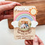 Personalized Rainbow Fridge Photo Magnet, Mother's Day Photo Gift
