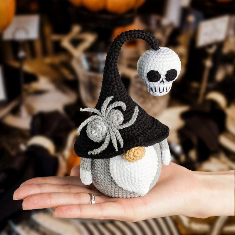 Halloween Gnome Crochet Decoration