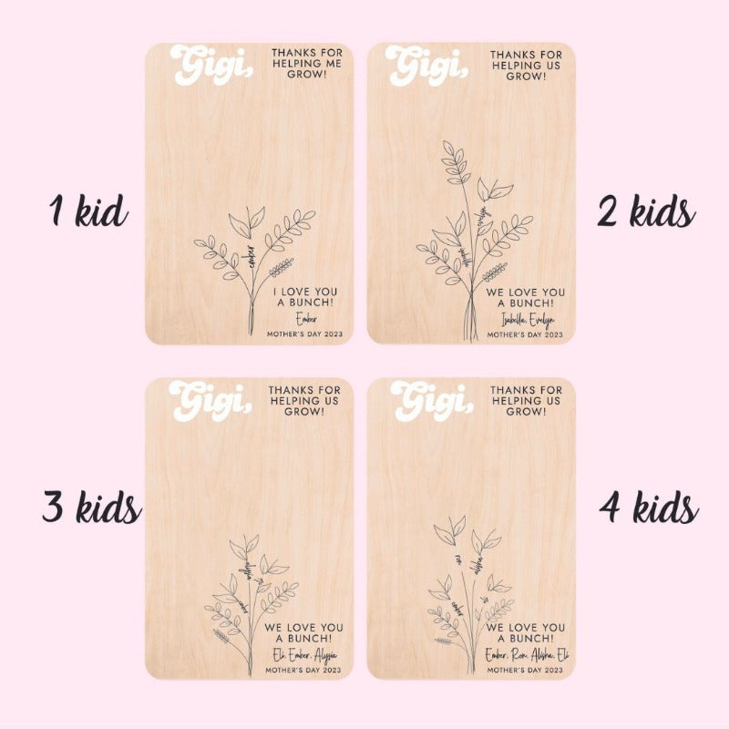 Personalized DIY Handprint Sign, Mother's Day Gift Sign