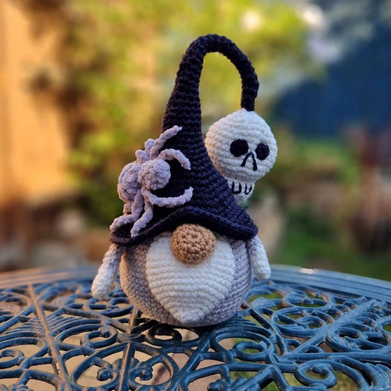 Halloween Gnome Crochet Decoration