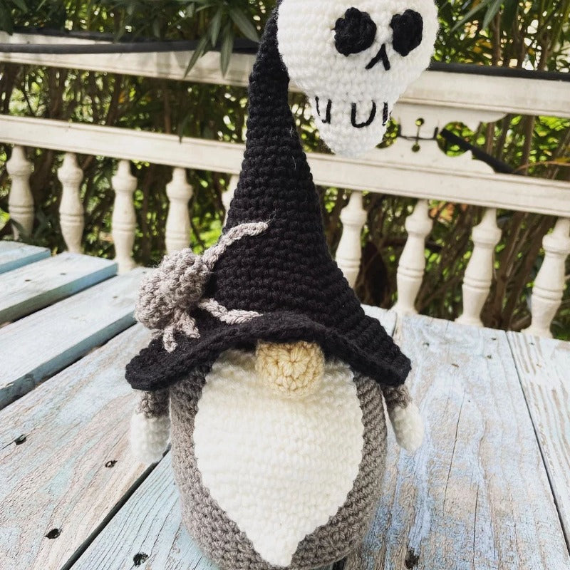 Halloween Gnome Crochet Decoration