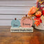 Personalized Wooden Pumpkin Blocks Family