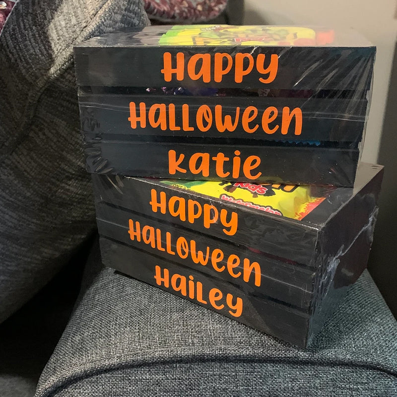 Wooden Box For Halloween Candy For The Children