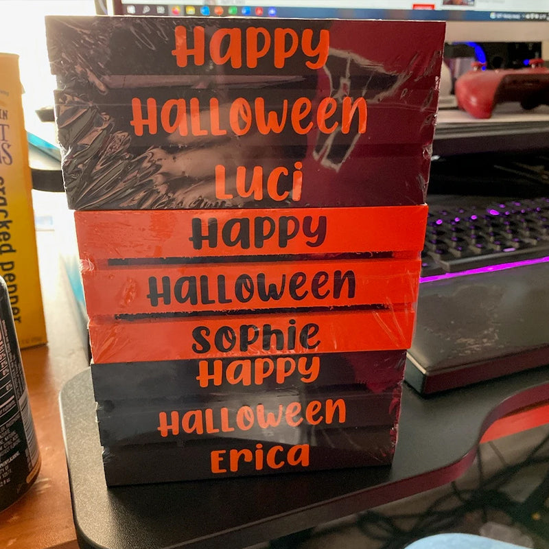 Wooden Box For Halloween Candy For The Children
