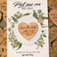 Personalized Wedding Invitation With Save The Date Wooden Heart
