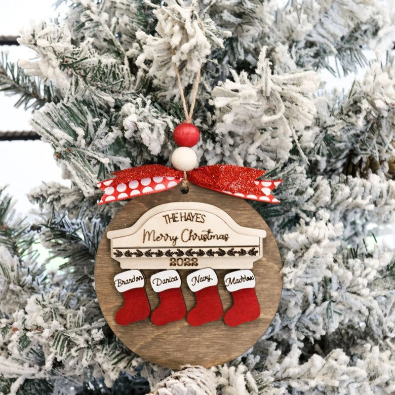 Personalized Family Name Stocking Ornament