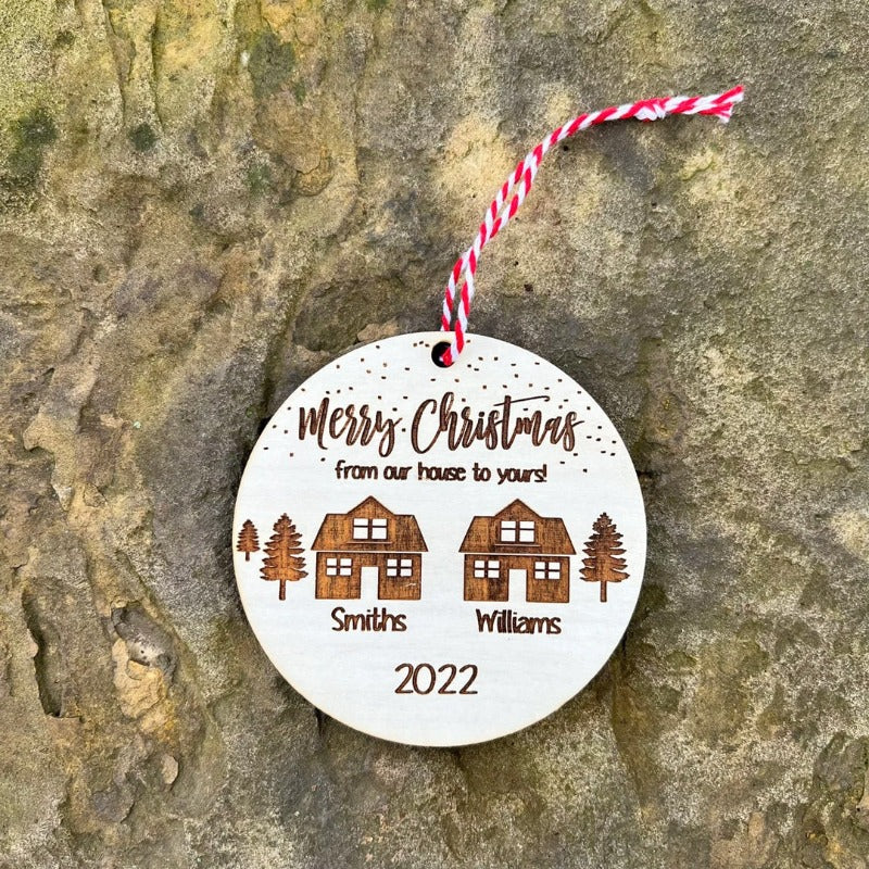 Personalized Neighbor Gift Ornament, From Our House To Yours