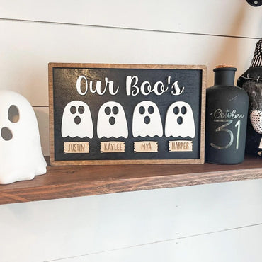 Our Boo's - Personalized Family Halloween Sign