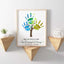 Personalized Tree Handprint DIY, Grandparents Day Gift