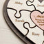 Personalized Mother's Day Puzzle Piece Heart Sign