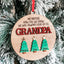 Personalized Grandpa Gift Ornament, No Matter How We tall