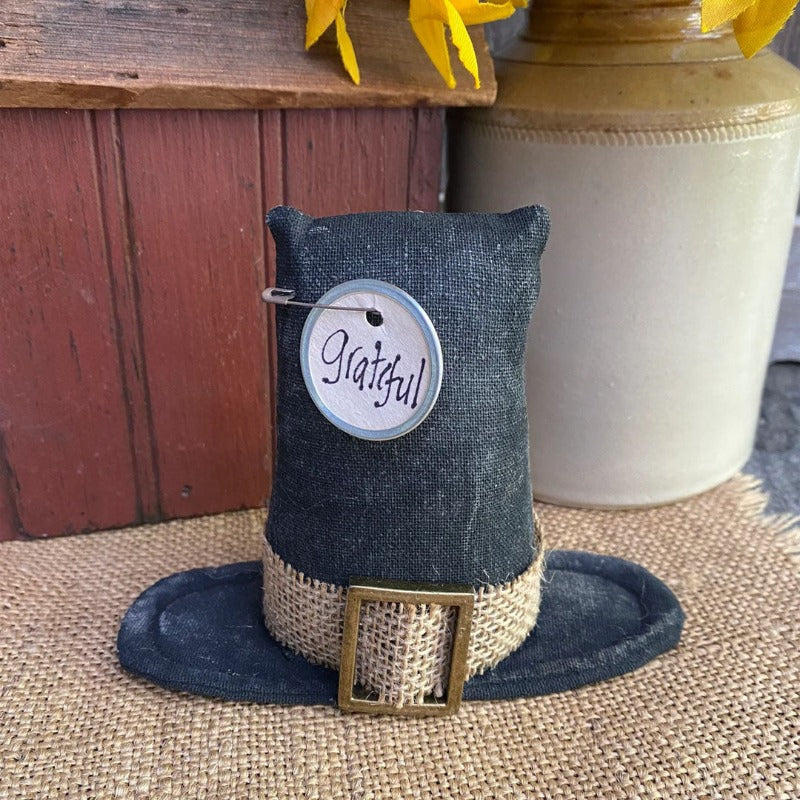 Pilgrim Hats Decoration - Thanksgiving Tiered Tray Decor