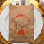 Personalized Thanksgiving Favor Paper Bag, Thanksgiving Table