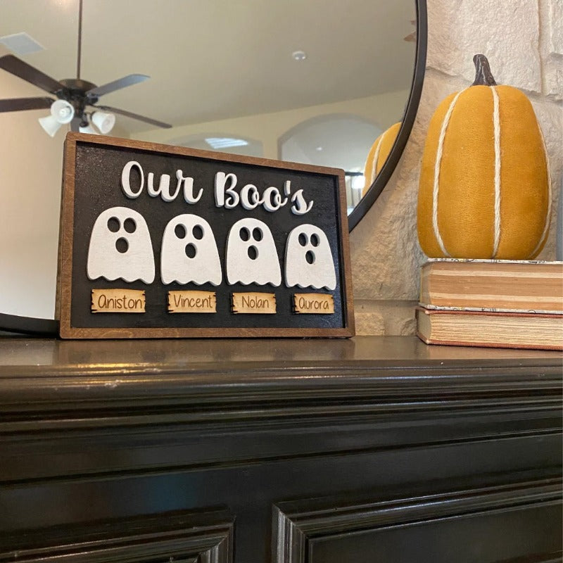 Our Boo's - Personalized Family Halloween Sign