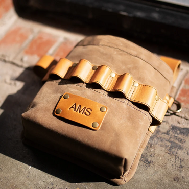 Personalized Genuine Leather Tool Bag