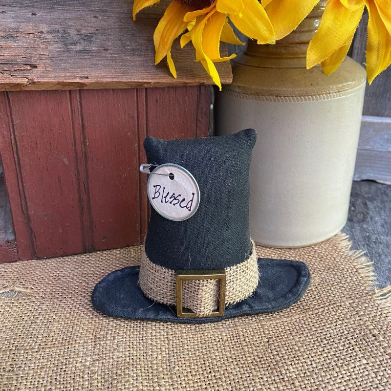 Pilgrim Hats Decoration - Thanksgiving Tiered Tray Decor
