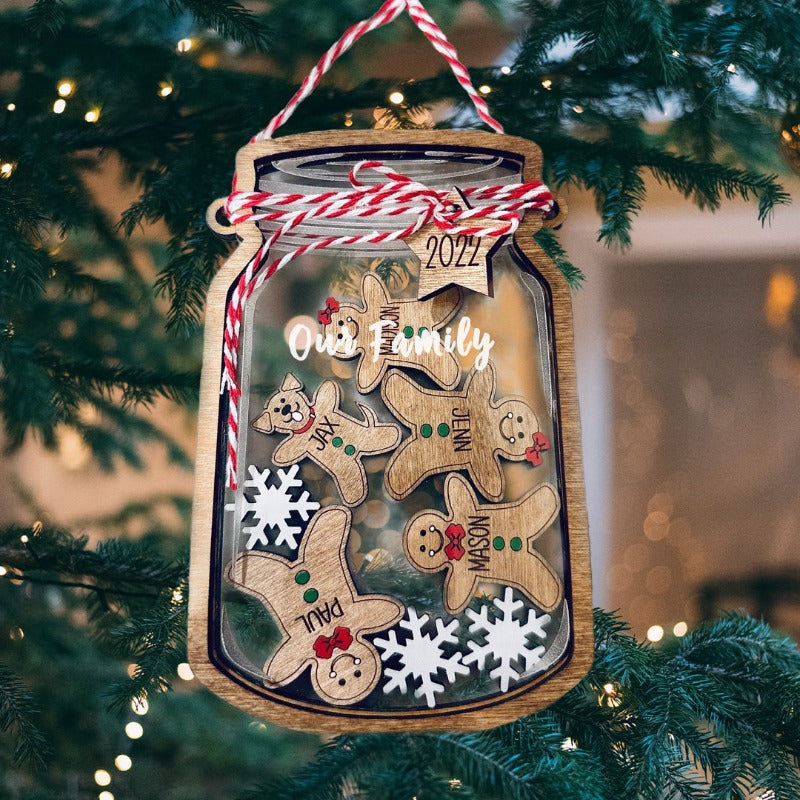 Personalized Christmas Mason Jar Ornament