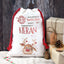 Personalized Rudolph Christmas Gift Sack