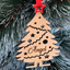 Personalized Place Name Settings 3D Christmas Tree