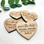 Personalized Wedding Invitation With Save The Date Wooden Heart