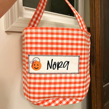 Personalized Embroidered Halloween Bucket, Halloween Gift for Kids