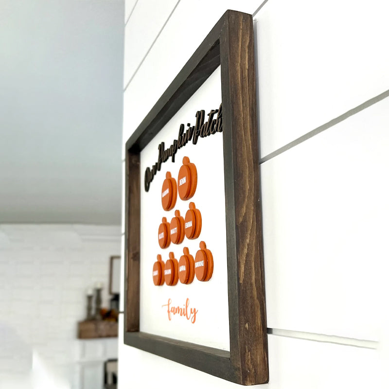 Personalized Our Pumpkin Family Sign Thanksgiving