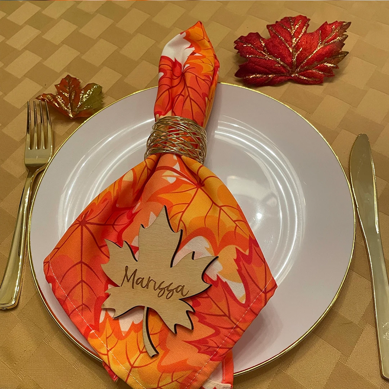 Personalized Leaves Named Autumn Thanksgiving