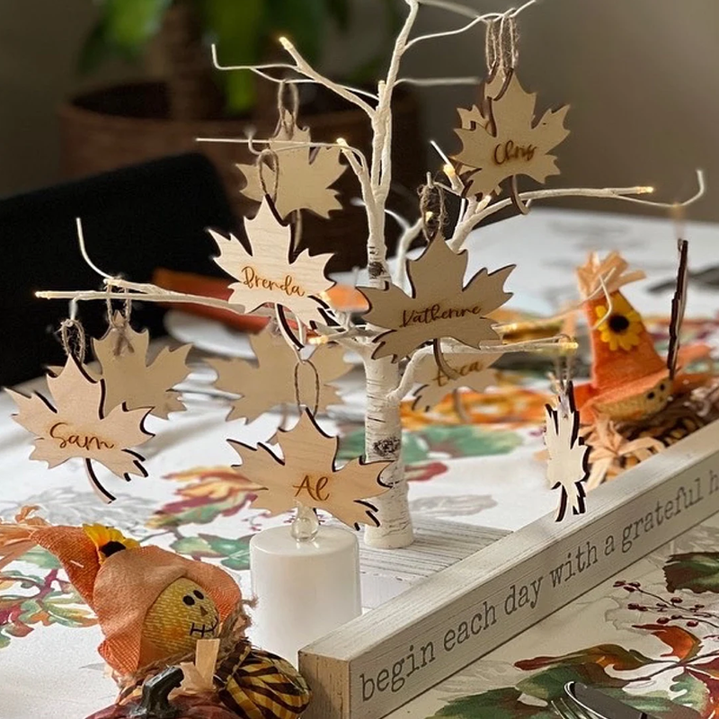 Personalized Leaves Named Autumn Thanksgiving